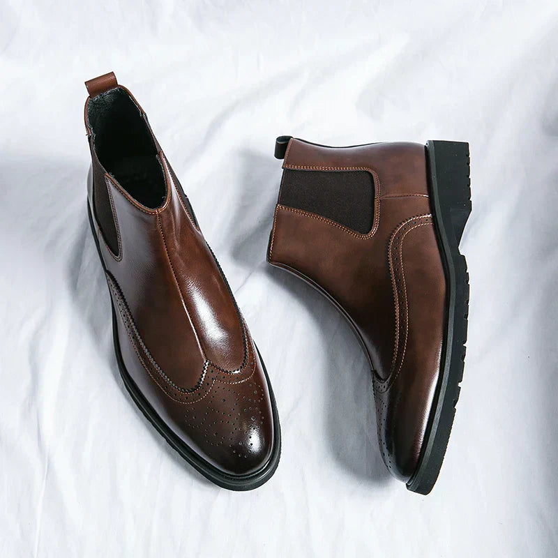 Adriel | Chelsea-Stiefeletten aus echtem Leder