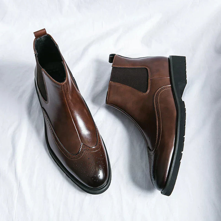Adriel | Chelsea-Stiefeletten aus echtem Leder