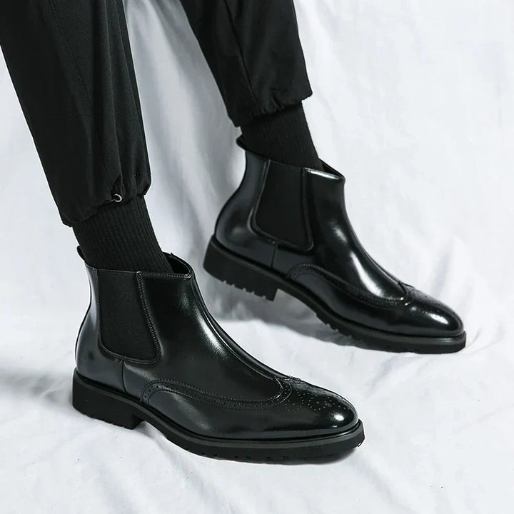 Adriel | Chelsea-Stiefeletten aus echtem Leder