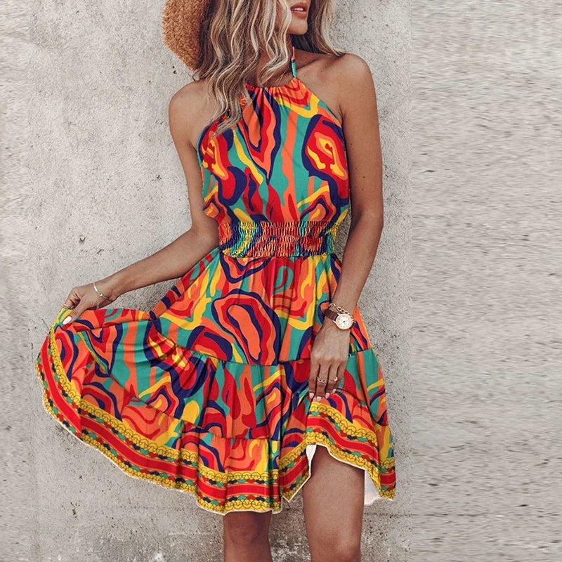 Angela™ - Schickes Halterkleid