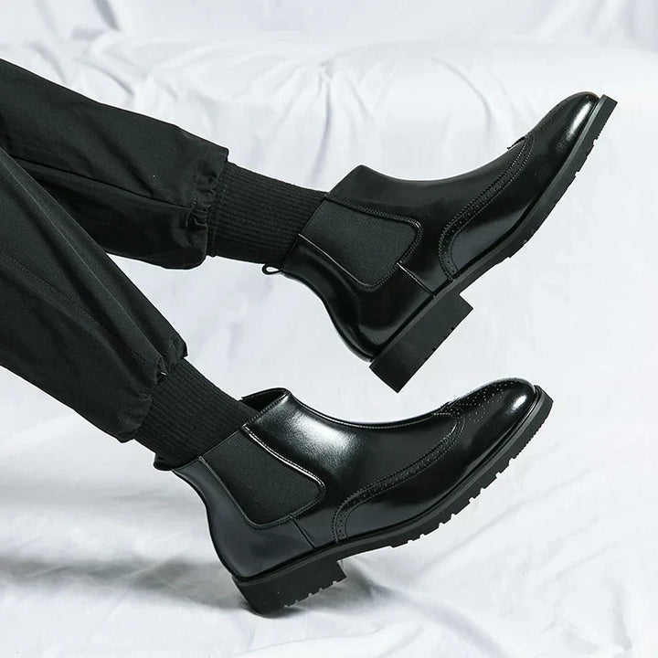 Adriel | Chelsea-Stiefeletten aus echtem Leder