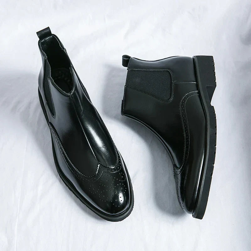 Adriel | Chelsea-Stiefeletten aus echtem Leder